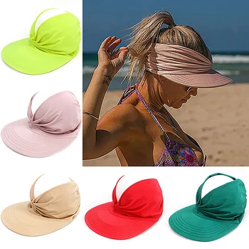 Yeni Stil Yaz kadın Şapka Güneşlik Şapka Kadın Anti-ultraviyole Boş Şapka UV Koruma Spor Açık Plaj Kapaklar Sunwear