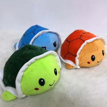 YENİ geri dönüşümlü kaplumbağa peluş oyuncaklar flip dolması kaplumbağa geri dönüşümlü bebek Peluche flip oyuncaklar Sevimli Simülasyon kaplumbağa peluş oyuncaklar
