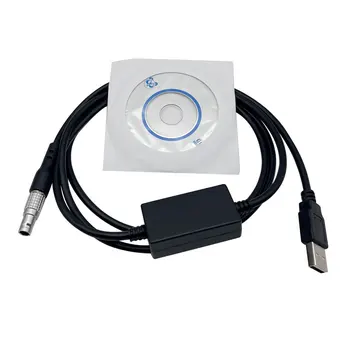 Yepyeni Yeni USB Veri İndirme Kablosu Leica anketi toplam istasyonu Eşdeğer GEV189 (734700) 0.B 5 pinli leica USB kablosu