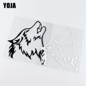 YOJA 15.5X18. 1CM Güçlü Hayvan Kurt Vinil Çıkartması Araba Sticker Sanat Karikatür Desen ZT2-0054